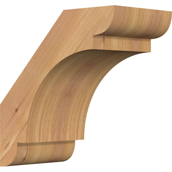Ekena Millwork 5 1/2"W x 10"D x 10"H Olympic Smooth Knee Brace, Western Red Cedar BRC06X10X10OLY00SWR - main
